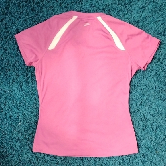 Brooks Pink/Purple Athletic Running Top - Picture 3 of 8